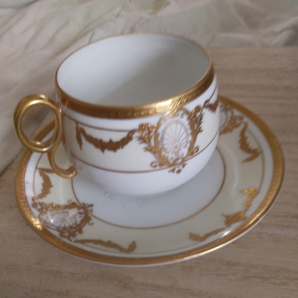Noritake handpainted gold gilded tea cup - Picture 3 of 15
